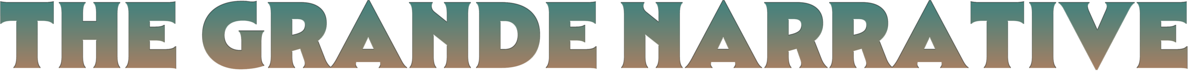 The Grande Narrative